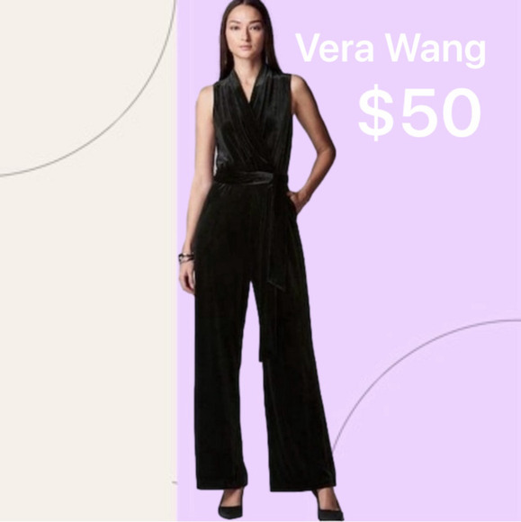 Vera Wang Pants - Vera Wang NWT Velvet Jumpsuit | Large